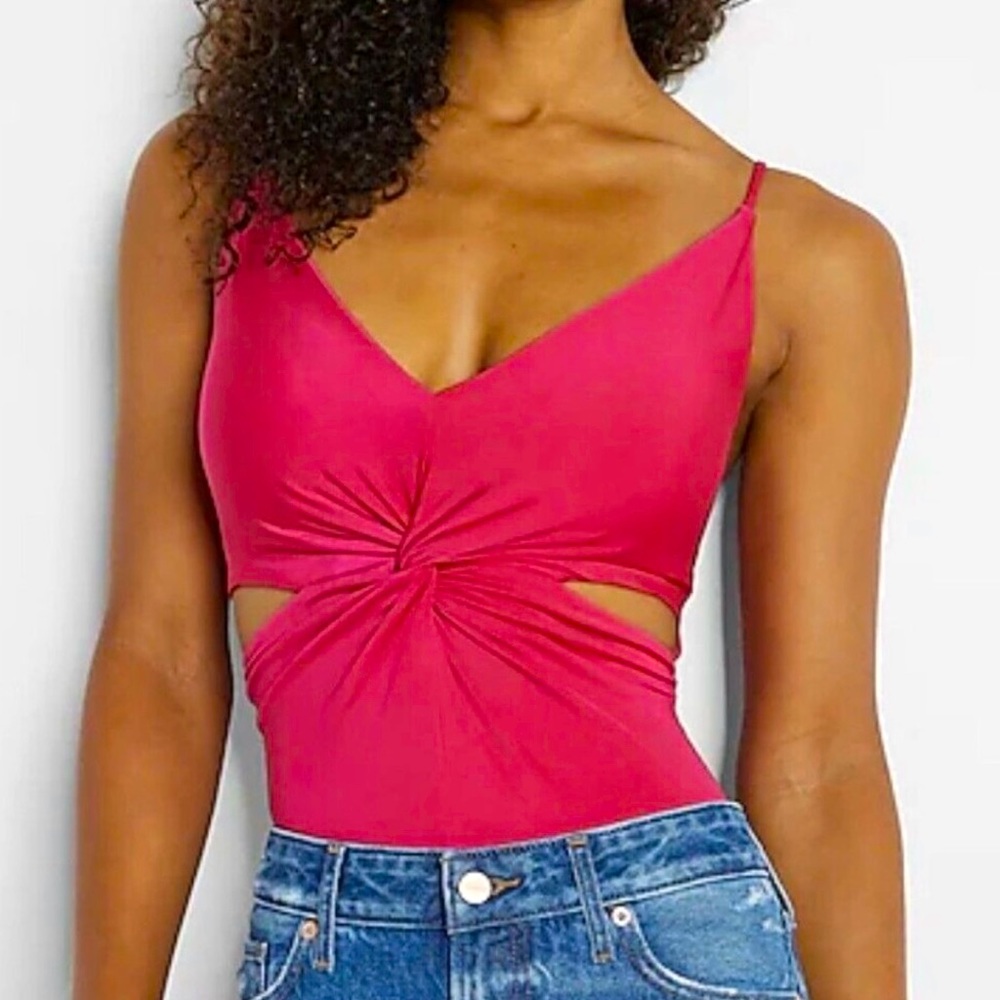 NEW Express Pink Body Contour Thong
Bodysuit Size XS